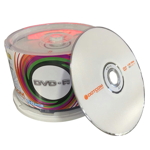 50pcs DVD Drives Blank DVD-R CD Disks 4.7GB 16X Bluray Recordable Media Compact Write Once Data Storage Empty DVD Discs ► Photo 1/6