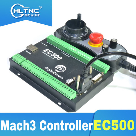 New superior quality  Ethernet MACH3 interface board 3/4/5/6-axis control, EC500 controller MPG kit ► Photo 1/1