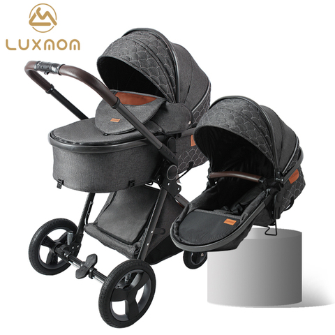 LUXMOM Baby stroller 2 in 1 high landscape stroller EVA big wheels shock absorber luxmom v9 ► Photo 1/5