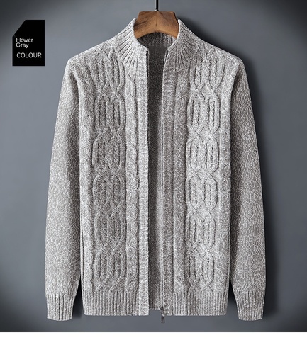 Vintage Autumn Winter Mens Cardigan Knitted Plaid Knitted Sweater Men Korean Style ► Photo 1/5