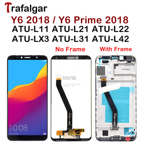 Trafalgar Display For Huawei Y6 2022 LCD Display ATU L31 L21 LX1 L42 Touch Screen For Huawei Y6 Prime 2022 Display With Frame ► Photo 1/6