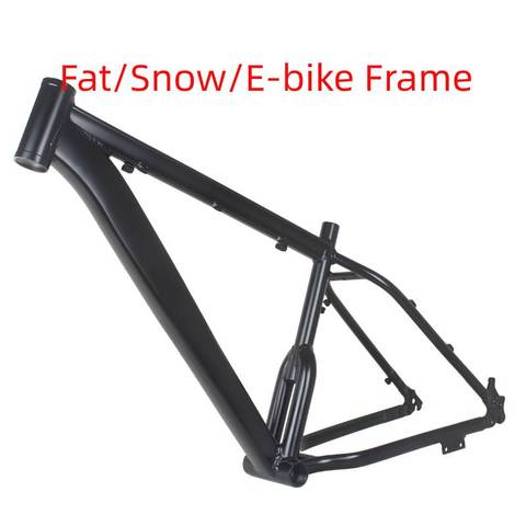 free shipping 2022 26*18 inch snow bike E-bike frame Aluminium alloy fat bike frame 26er  E-bike frameset carbon fat bike frame ► Photo 1/6