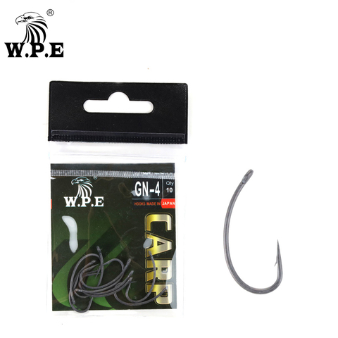 W.P.E Brand Teflon Coating Fishing Hook 30pcs/lot Fishhooks Matte Grey Carp Fishing Barbed Curve Shank Gripper Barbed Fishhooks ► Photo 1/6