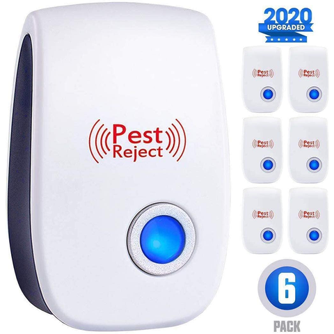 AIRMSEN Ultrasonic Pest Repeller Electronic Mosquito Repellent Mouse Rats Spiders Cockroach Insect Killer Control 2/4/6/8 PCS ► Photo 1/6