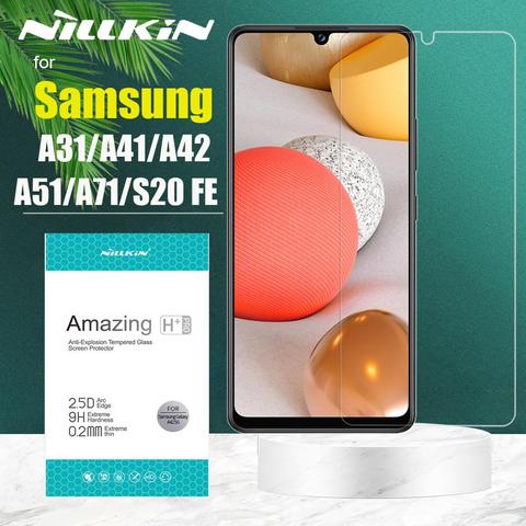 Nillkin 9H Hard Clear Safety Glass Screen Protector for Samsung Galaxy A31 A41 A42 A50 A51 A70 A71 S20 FE 2022 5G Tempered Glass ► Photo 1/6