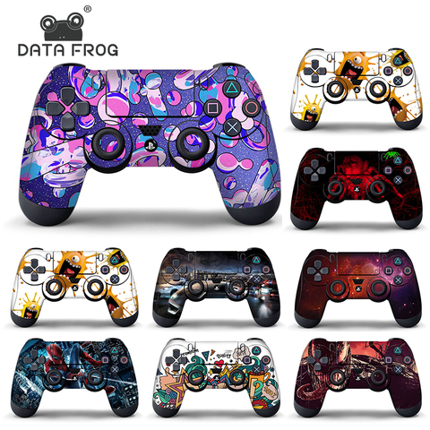 Data Frog Protective Cover Sticker For PS4 Controller Skin For Playstation 4 Pro Slim Decal Accessories 15 Styles ► Photo 1/6