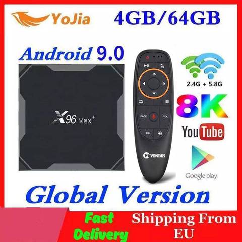 2022 Android 9.0 TV Box X96 Max Plus Amlogic S905x3 8K Smart Media Player 4GB RAM 64GB ROM X96Max Set top Box QuadCore 5G Wifi ► Photo 1/6