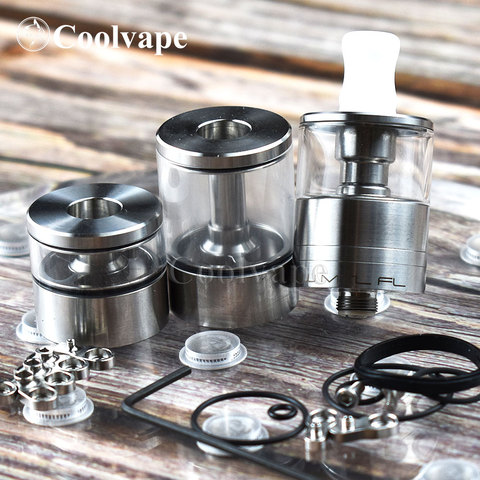 coolvape Dvarw mtl FL rta dvarw mtl atomizer rta Airflow Rebuildable 316ss 22mm Single Coil Building Tank with 10pcs AFC insert ► Photo 1/6