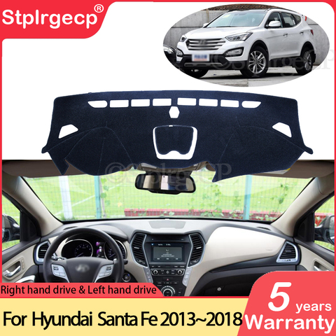 for Hyundai Santa Fe 2013 2014 2015 2016 2017 2022 DM IX45 Anti-Slip Mat Dashboard Cover Pad Sunshade Dashmat Carpet Accessories ► Photo 1/6