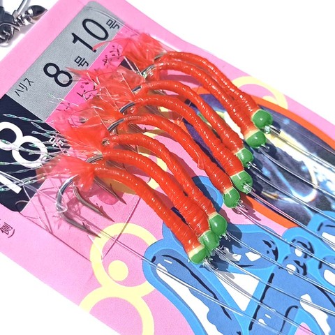 10packs 4# 6# 8# 10# 12# 14# 16# 18# 20# luminous rigs sea rigs  ribbonfish lure Sabiki Rig Octopus Sabiki Shrimp Sabiki Rigs ► Photo 1/6