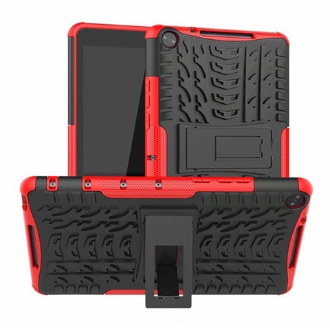 Silicone Armor Case For Huawei MediaPad M5 lite 8 JDN2-W09/AL00 8.0 inch Stand Cover for Huawei Honor Pad 5 8 Case+film+pen ► Photo 1/6