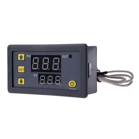 AC220V DC 5V 12V 24V LED Digital Temperature Controller Thermostat -60~500 degree K-type M6 Thermocouple Sensor Probe ► Photo 1/6