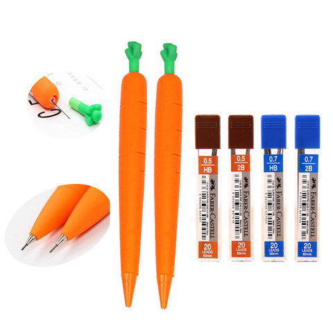 0.5 / 0.7mm mechanical pencil carrot beautiful automatic drawing pen School Stationery ► Photo 1/6