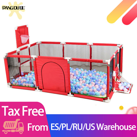 Baby Playpen for Children Playpen for Baby Fence Kids Ball Pit Pool Baby Playground Pool Balls Baby Kid Indoor Football Field ► Photo 1/6