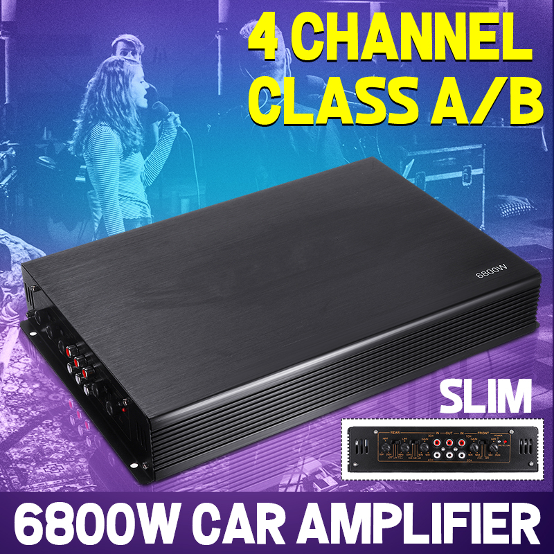 6800W Max 4 Channels Car Sound Amplifiers Class A/B Home Subwoofer Audio Stereo Bass Speaker Automotive Audio Amplifiers ► Photo 1/6