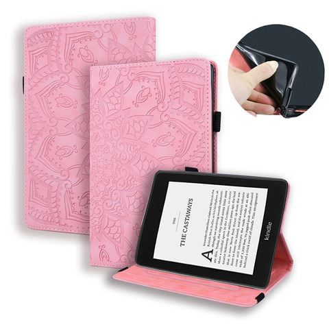3D Flower Embossed for Kindle Paperwhite 4 10 Case 2022 e-Book e-Reader Cover for Funda Kindle Paperwhite 10 10th Generation ► Photo 1/6