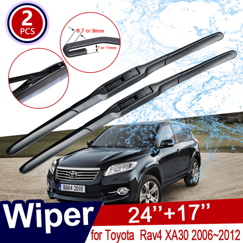 Car Wiper Blade for Toyota Rav4 XA30 RAV 4 30 2006~2012 2007 2008 2009 2011 Front Windscreen Windshield Brushes Car Accessories ► Photo 1/6