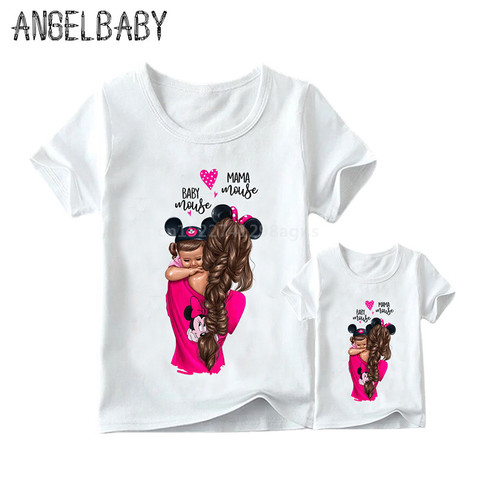 Matching Family Outfits Super Mom and Daughter Print Boys Girls T-shirt Mother's day Present Clothes Kids&Woman Funny Tshirt ► Photo 1/6