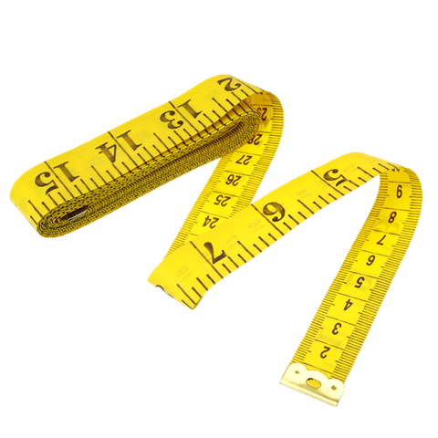 Cloth Tape Measure for Body 300cm 120 Inch Measuring Tape for Tailor Yellow