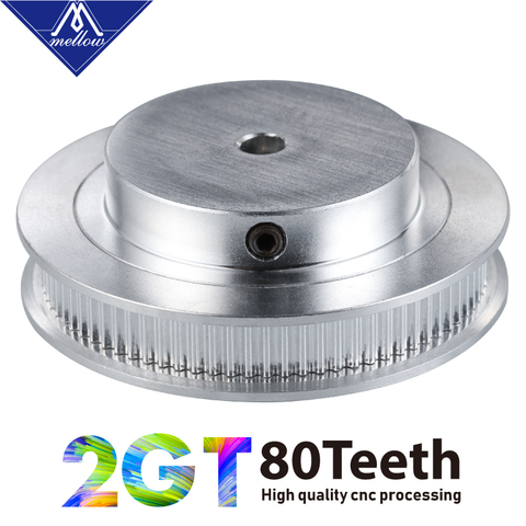 Mellow Voron 3D Printer Parts 80 Teeth 2GT Synchronous Pulley Bore 5mm For Width 6mm GT2 Timing Belt GT2 Pulley Belt 80Teeth 80T ► Photo 1/6