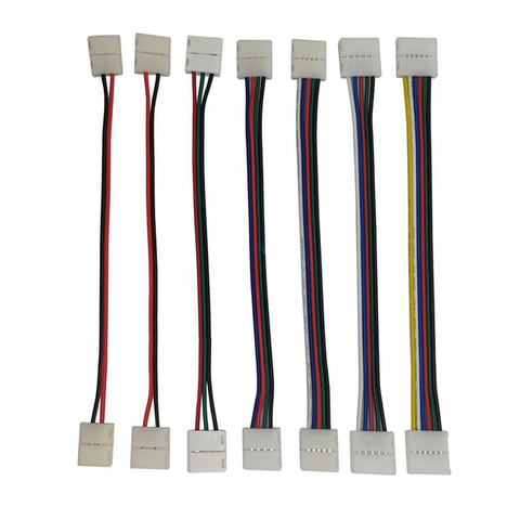 2pin 3pin 4pin 5pin 6pin LED Connector Solderless Adapter  For 3528 5050 RGB RGBW RGBCCT LED Strip ► Photo 1/6