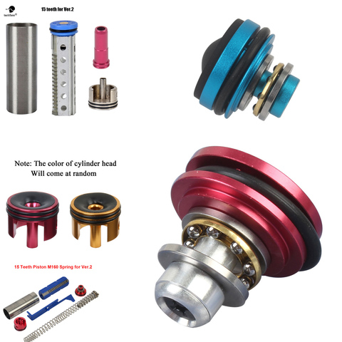 Silent Bearing MA Piston Cylinder Head Gearboxes Hunting Skirmish For AEG/EBB Cylinder Ver.2/3 AK Head M4 Nozzle Tune-Up Set ► Photo 1/6