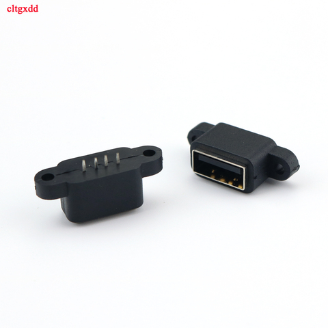 Cltgxdd 1Pcs 4Pin Waterproof USB 2.0 Charging Data Tail Built-in Interface Port Connector Plug Jack ► Photo 1/5