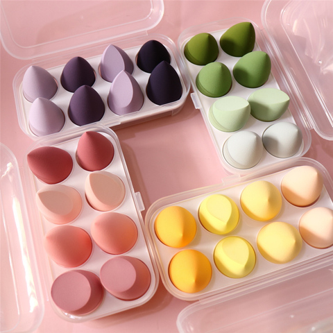 FLD Face Cosmetic Puff With Box Makeup Sponge Set Women Beauty Foundation Powder Blush Blender Blending Makeup Accessories Tools ► Photo 1/6