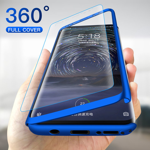 360 Full Cover Case For Samsung S20 Ultra S6 S7 Edge S8 S9 S10 Note 5 8 9 10 Plus Lite S10E A30 A40 A50 A70 A81 M10 M20 PC Cover ► Photo 1/6