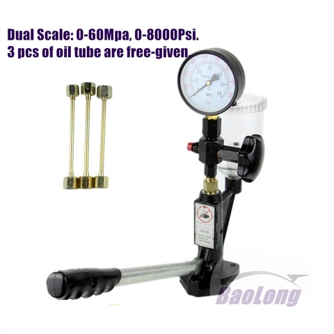 S60h diesel injector nozzle calibrator fuel nozzle Injector tester, Manual diesel booster pump work with common rail tester ► Photo 1/4