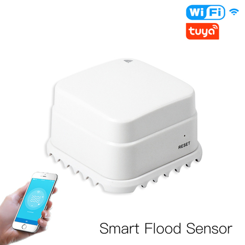 4 pcs WiFi Smart tuya water leakage sensor agua smart life Flood Overflow Detector Alert Security Alarm APP instant push siren ► Photo 1/6