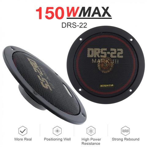 2pcs 6.5 Inch 12V 150W Car Coaxial Speaker Set Vehicle Door Auto Music Stereo Full Range Frequency Hifi Speakers Non-destructive ► Photo 1/6