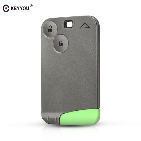 KEYYOU New Replacement 2 Button Remote Key Card Shell Case Smart Card Key Case For RENAULT Laguna ► Photo 1/5