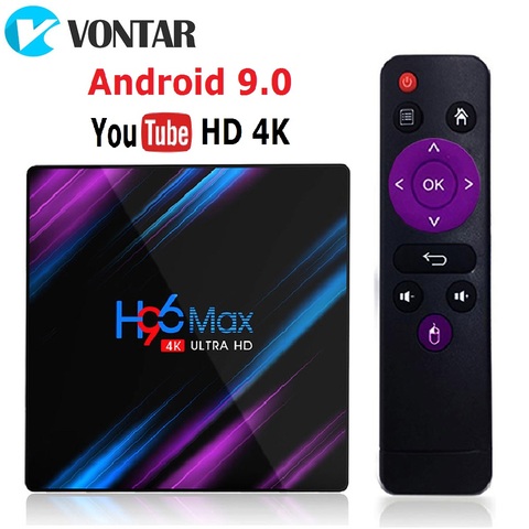 2022 H96 MAX RK3318 Smart TV Box Android 9 9.0 4GB 32GB 64GB 4K Youtube Media player H96MAX TVBOX Android TV Set top box 2GB16GB ► Photo 1/6