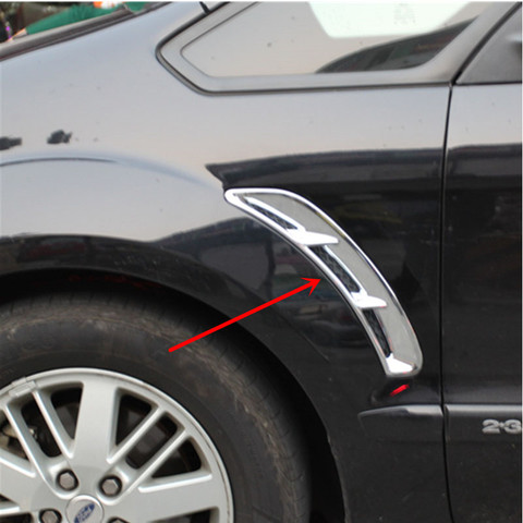 Car Styling Chrome Sliver Fender Air Vent Cover Trim For Ford S-MAX SMAX 2007-2012 ► Photo 1/5