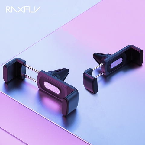 RAXFLY Car Phone Holder For iPhone Smartphone Air Vent Mount Clip 360 Rotation Universal Support Telephone Voiture Soporte Movil ► Photo 1/6