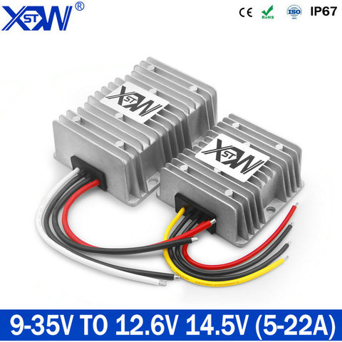 XWST DC DC Constant Current Battery Charger 9-35V 12V 24V to 12.6V 14.5V 5A 8A 12A 15A 22A Lithium Lead-acid with Waterproof ► Photo 1/6