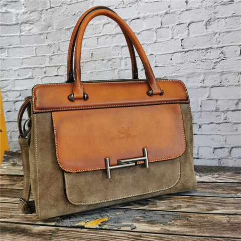 Classic Women's Leather Luxury Bag Designer Handbag Vintage Totes Ladies Shoulder Hand Bags for Women 2022 Large Capacity Purse ► Photo 1/6