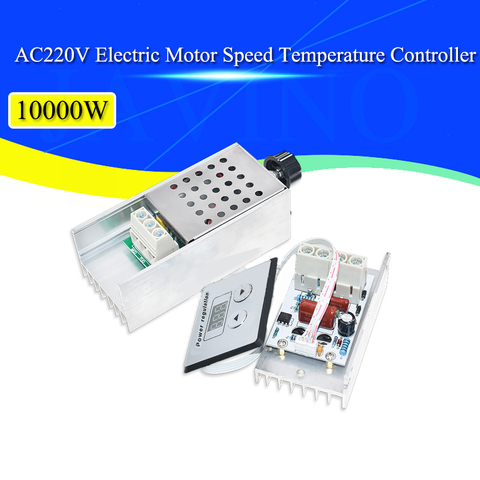 AC 220V 10000W SCR Digital Control Electronic Voltage Regulator Speed Control Dimmer Thermostat + Digital Meters Power Supply ► Photo 1/6