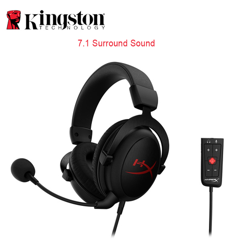 Kingston HyperX Wired Headset Cloud Core+ 7.1 Plus Hifi Surround Sound Gaming Headphones Noise Cancelling Microphone Controller ► Photo 1/6