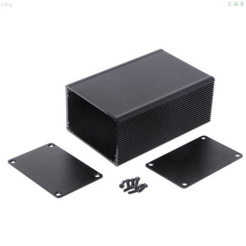 Black 100x76x35mm Corrosion Resistant Aluminum  Split Body Aluminum Box Enclosure Case Project Electronic DIY ► Photo 1/6