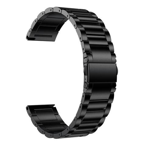 GORPIN Galaxy Watch 3 45mm 46m  Band, 22mm Titanium Metal Watch Strap for Samsung Gear S3 Classic Frontier Bracelet Black ► Photo 1/3