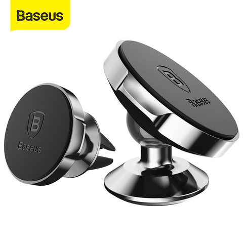 Baseus Magnetic Car Phone Holder Universal Magnet Holder in car Mobile Phone Holder Stand Mount For iPhone X 8 7 with small ears ► Photo 1/6