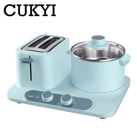 Electric bread toaster baking oven Mini multicooker sandwich bake egg boiler food steamer omelette frying pan Breakfast machine ► Photo 1/5