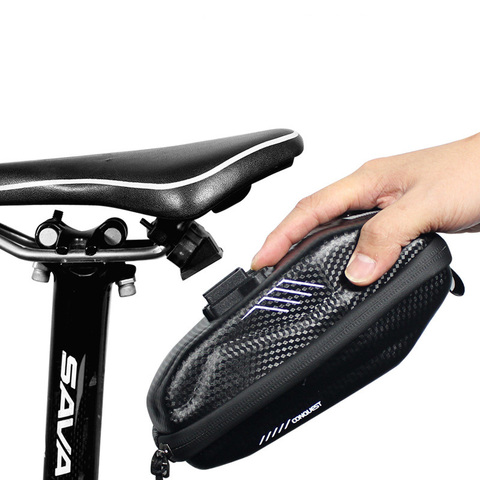 WILD MAN New Anti-Press Cycling Saddle Bag Waterproof Bicycle Seat Bag Rainproof Tools Bag Pouch Bike Equipment ► Photo 1/5