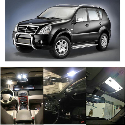 LED Interior Car Lights For Ssangyong rexton rexton 2 gab rexton w off road stavic 2005 car accessories lamp bulb error free ► Photo 1/6