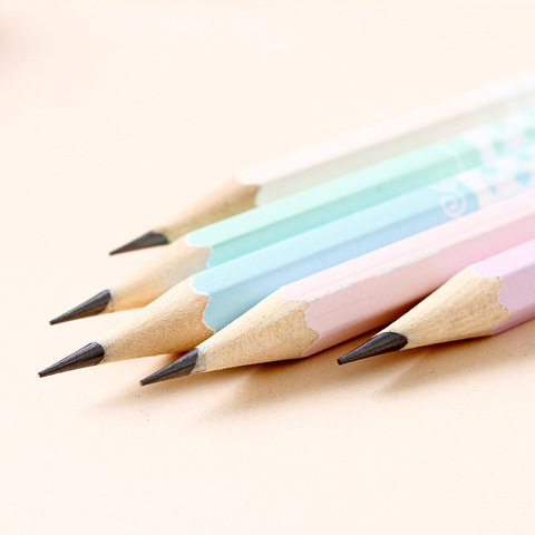 10pcs Kawaii Wood Pencils HB Graphite Pencil for School Office Supplies Stationery Cute environmental HB pencil ► Photo 1/6