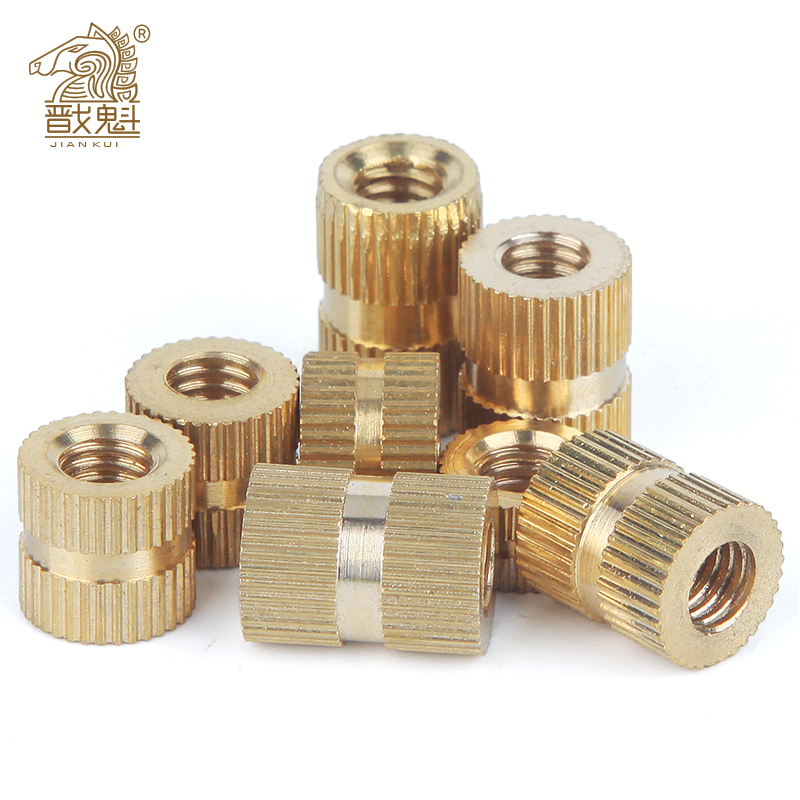 For Plastic M1.4 M1.6 M2 M3-M8 Brass Inserts Embedded Knurl Threaded Nut Part 