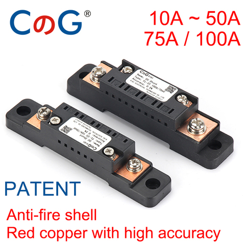 CG FL-2C 10A 15A 20A 30A 50A 75A 100A 75mV Digital Voltage DC Shunts Meter DC Analog Ammeter Current Shunt Resistor With Base ► Photo 1/6