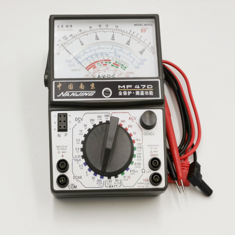 AC DC Voltmeter Ammeter Ohmmeter Analog Multimeter Black White MF47D ► Photo 1/4